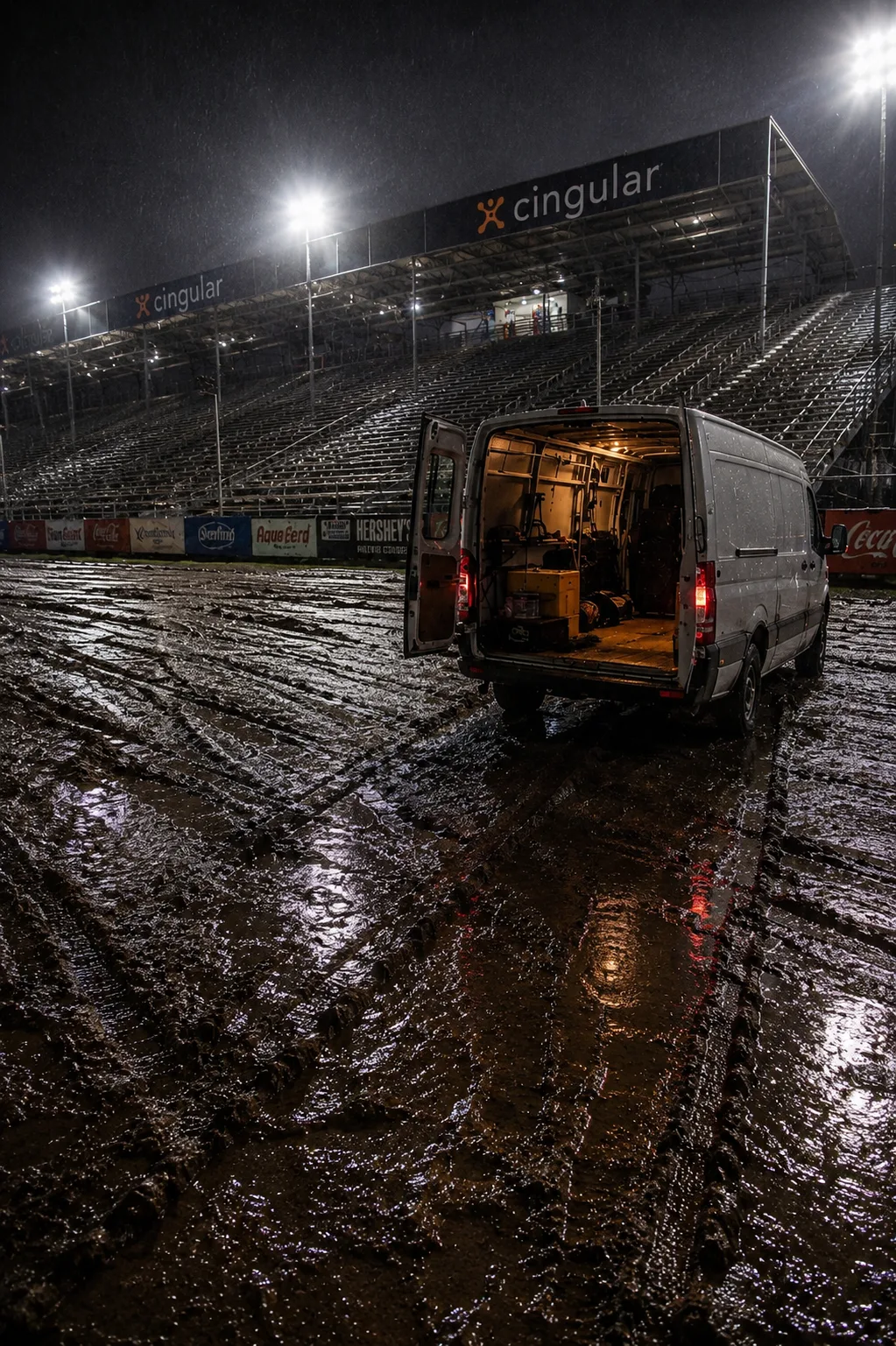 muddy van